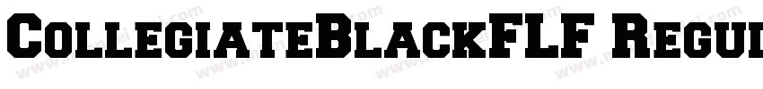 CollegiateBlackFLF Regular字体转换